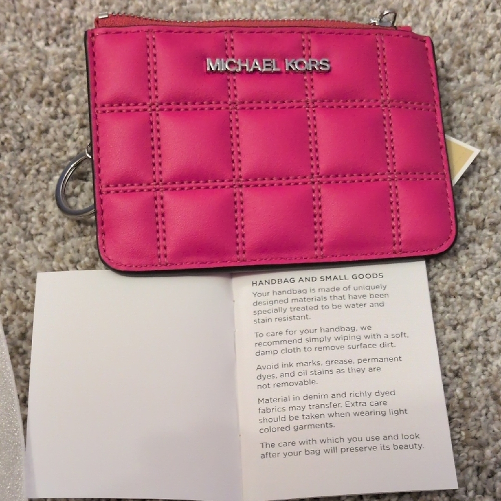 Michael Kors Fuchsia Quilted Wallet - Picture 12 of 12